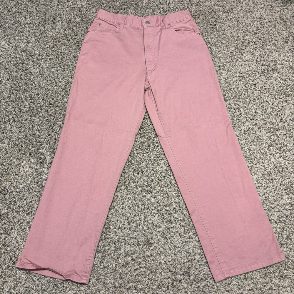 Unbranded Pink Twill Casual Pants – 5 Pocket – Straight Leg – Jeans Style 28x26